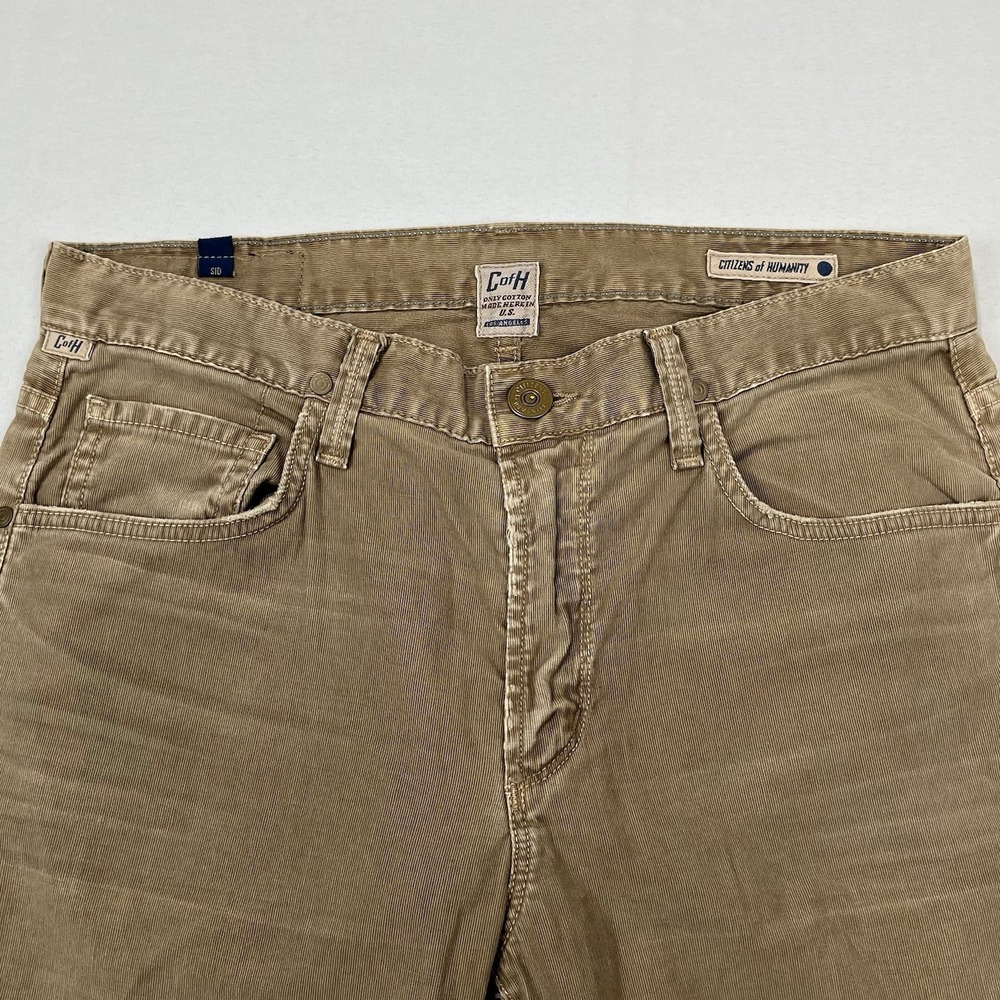 Citizens of Humanity Vintage USA Made Sid Texture Striped Jeans. Cord Look 32x33 - Picture 6 of 12